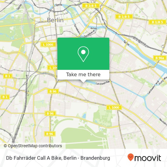 Db Fahrräder Call A Bike map