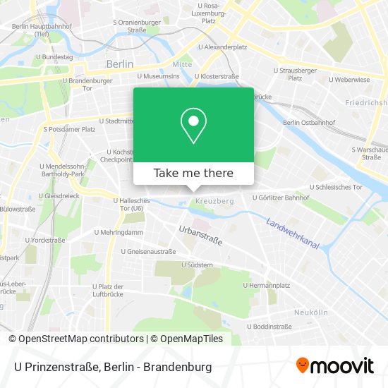 U Prinzenstraße map