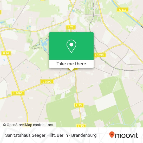 Карта Sanitätshaus Seeger Hilft