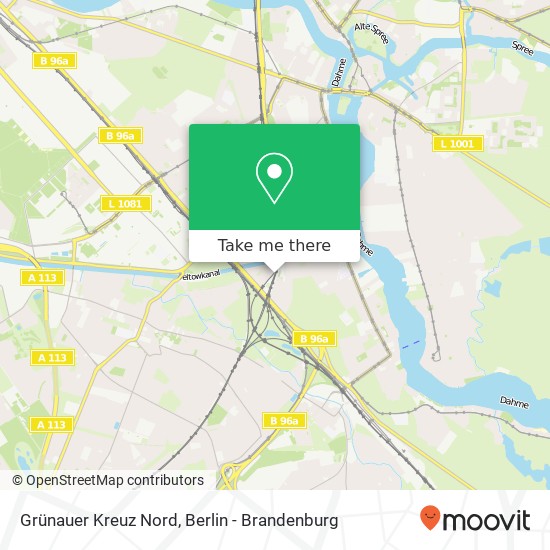 Grünauer Kreuz Nord map