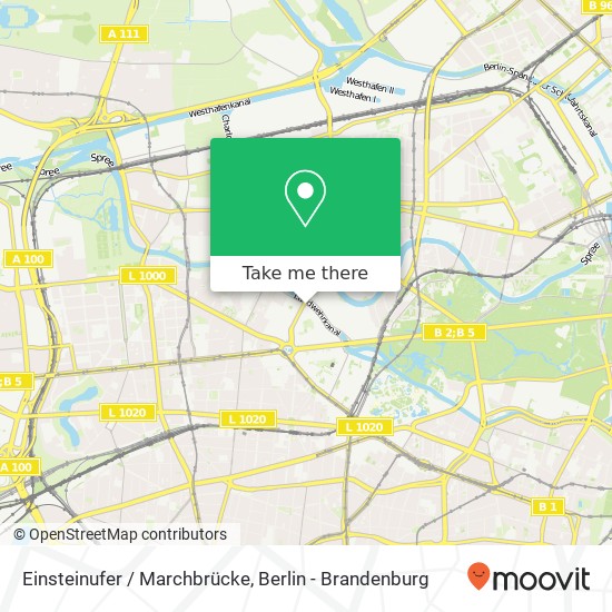 Einsteinufer / Marchbrücke map