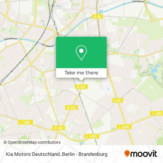 Карта Kia Motors Deutschland
