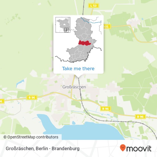 Карта Großräschen