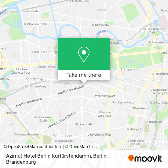 Azimut Hotel Berlin Kurfürstendamm map