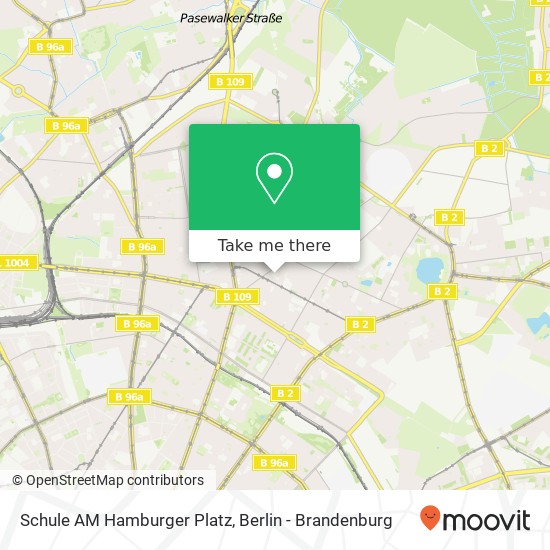 Карта Schule AM Hamburger Platz