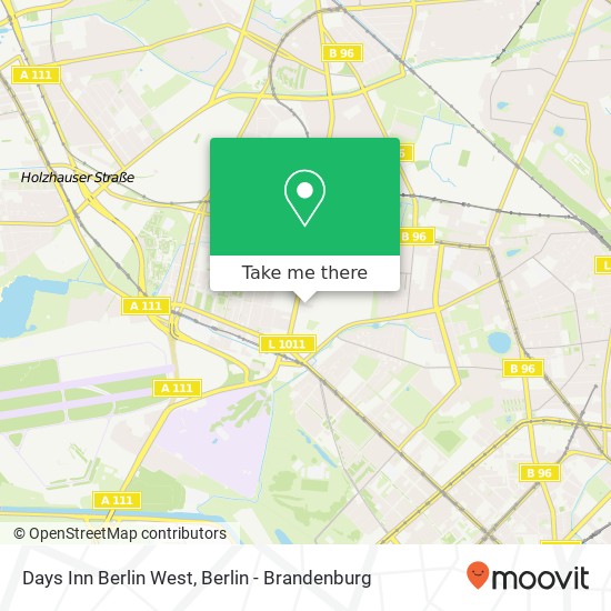 Карта Days Inn Berlin West