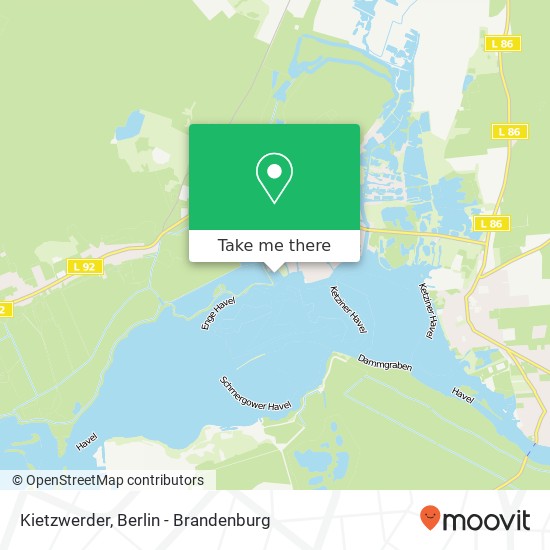 Kietzwerder map