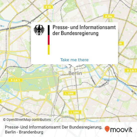 Presse- Und Informationsamt Der Bundesregierung map