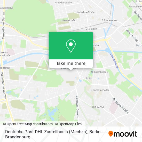 Deutsche Post DHL Zustellbasis (Mechzb) map