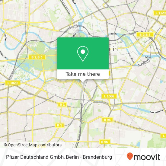 Pfizer Deutschland Gmbh map