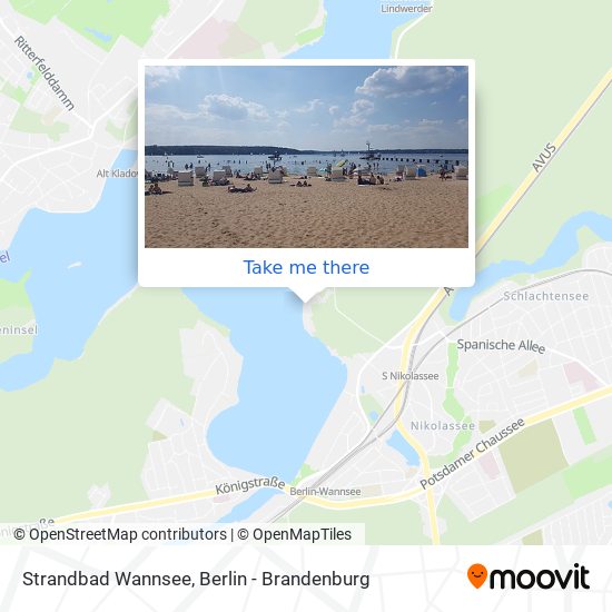 Strandbad Wannsee map