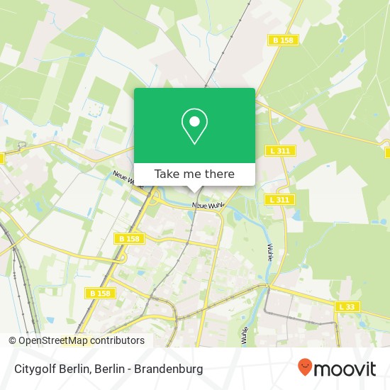 Citygolf Berlin map