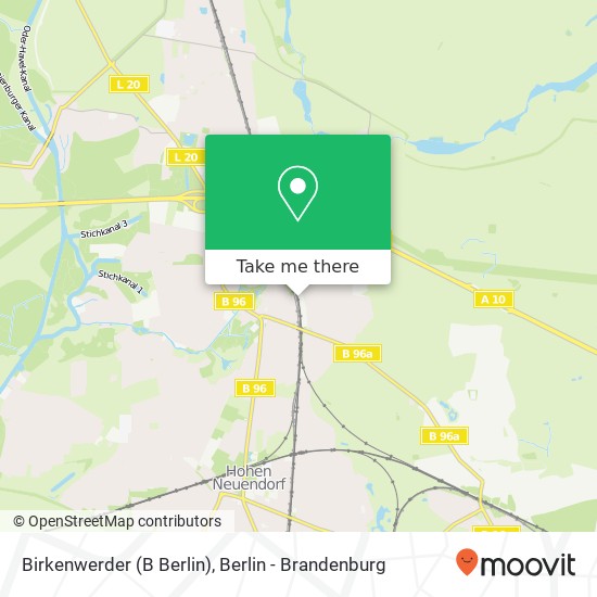 Карта Birkenwerder (B Berlin)