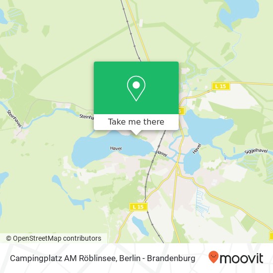 Campingplatz AM Röblinsee map