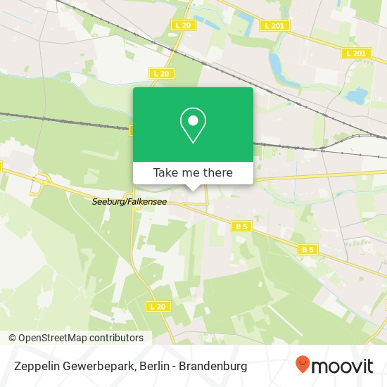 Zeppelin Gewerbepark map