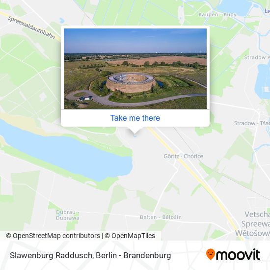 Slawenburg Raddusch map