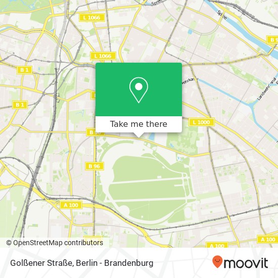 Golßener Straße map