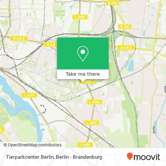 Карта Tierparkcenter Berlin