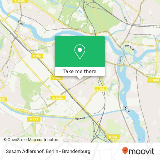 Sesam Adlershof map