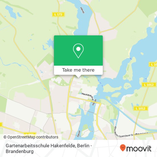 Gartenarbeitsschule Hakenfelde map