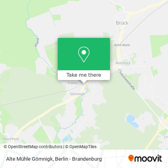 Alte Mühle Gömnigk map