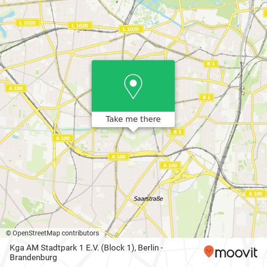 Kga AM Stadtpark 1 E.V. (Block 1) map