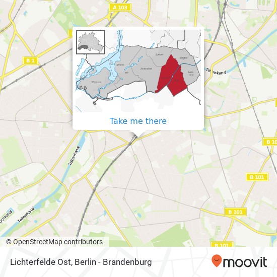 Карта Lichterfelde Ost