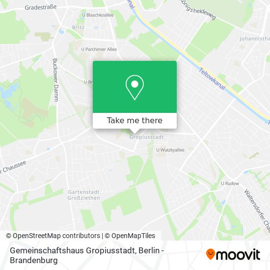 Gemeinschaftshaus Gropiusstadt map