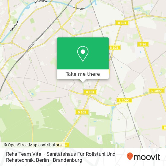 Reha Team Vital - Sanitätshaus Für Rollstuhl Und Rehatechnik map