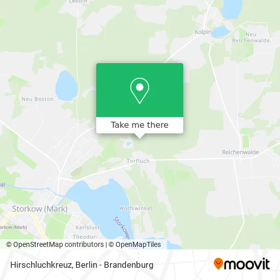 Карта Hirschluchkreuz