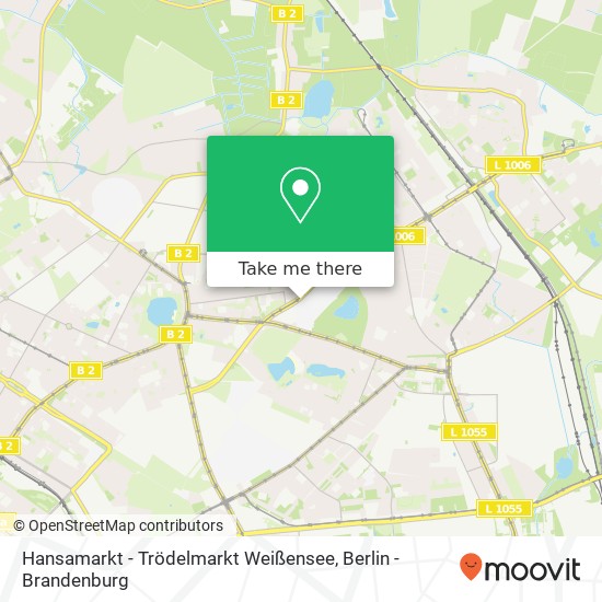 Hansamarkt - Trödelmarkt Weißensee map