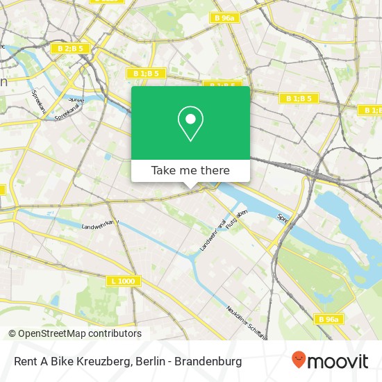 Карта Rent A Bike Kreuzberg