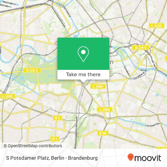 S Potsdamer Platz map