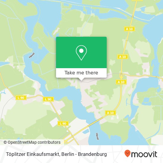 Töplitzer Einkaufsmarkt map