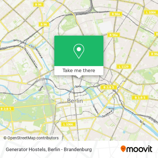 Generator Hostels map