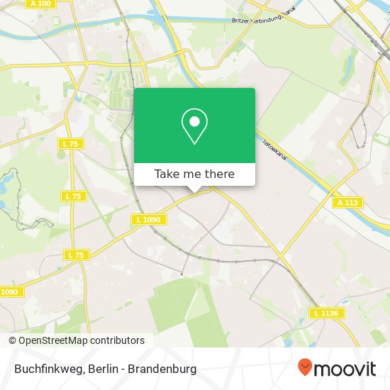 Buchfinkweg map