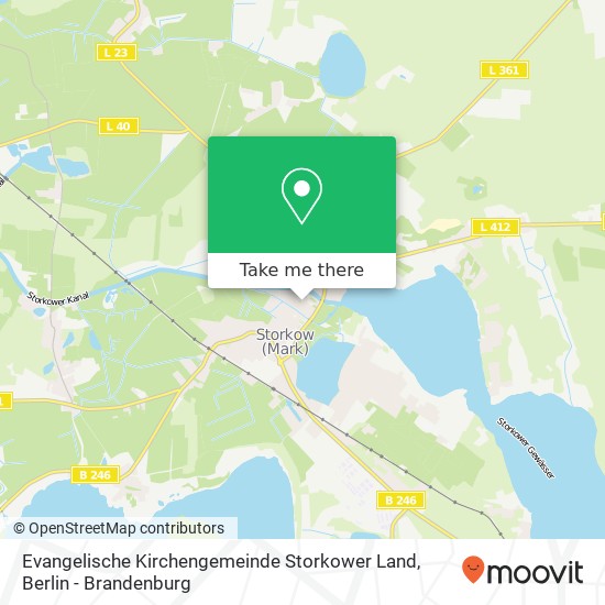 Карта Evangelische Kirchengemeinde Storkower Land