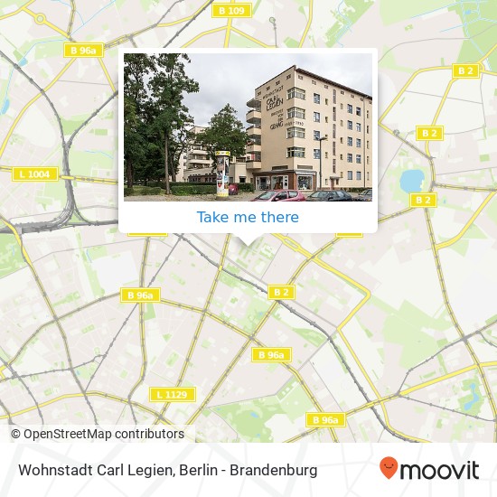 Wohnstadt Carl Legien map