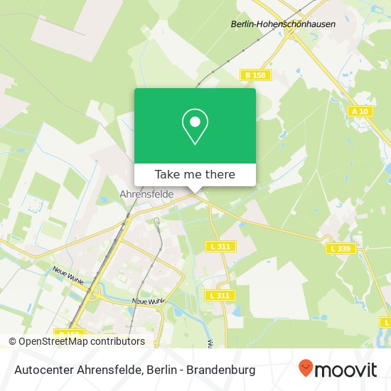 Карта Autocenter Ahrensfelde