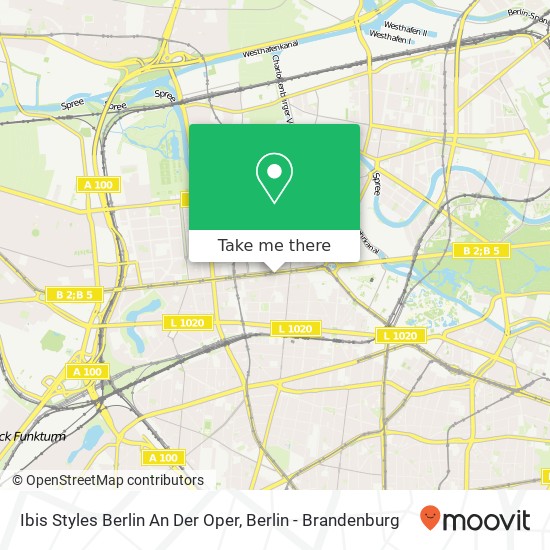 Карта Ibis Styles Berlin An Der Oper