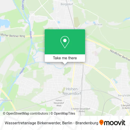 Карта Wassertretanlage Birkenwerder
