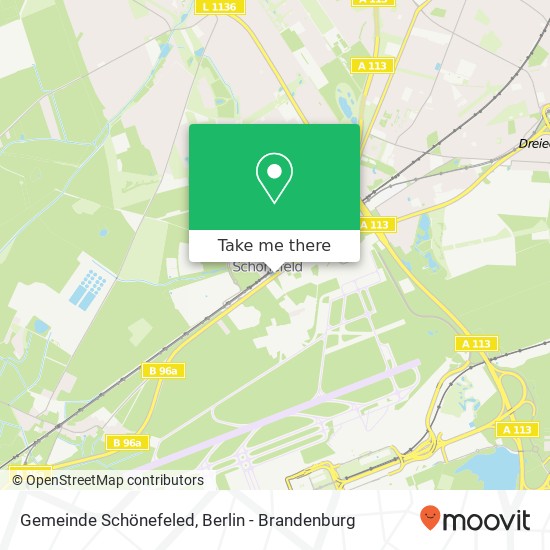 Gemeinde Schönefeled map