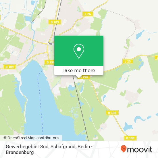 Карта Gewerbegebiet Süd, Schafgrund