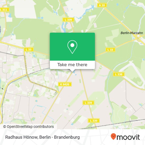Radhaus Hönow map