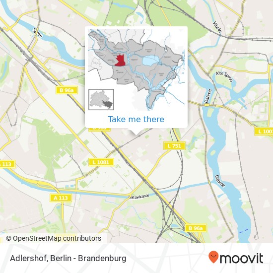 Adlershof map