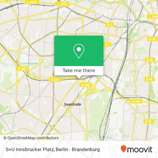 Карта S+U Innsbrucker Platz