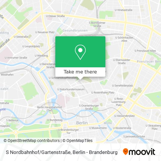 Карта S Nordbahnhof/Gartenstraße