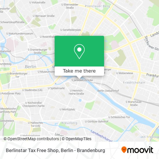 Berlinstar Tax Free Shop map