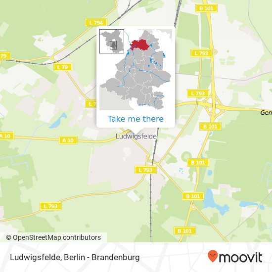 Ludwigsfelde map