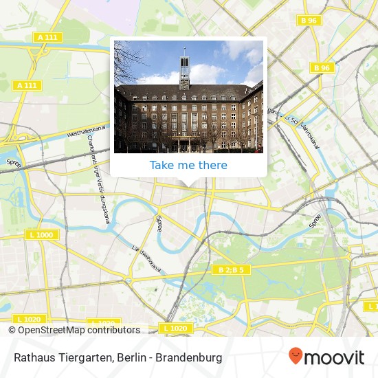 Rathaus Tiergarten map